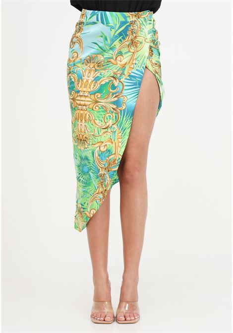 Tropical patterned women's skirt S#IT | Skirts | SH24004TROPICAL