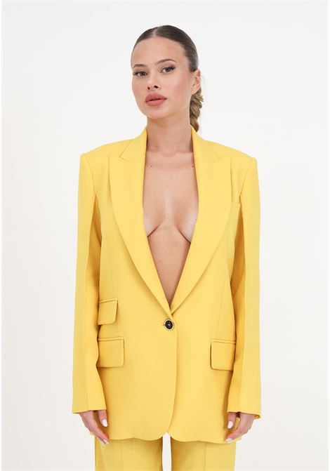 Yellow women's blazer with single button SIMONA CORSELLINI | P24CPGI002-01-TVIS00120666