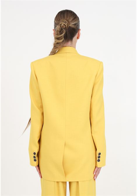 Yellow women's blazer with single button SIMONA CORSELLINI | Blazer | P24CPGI002-01-TVIS00120666