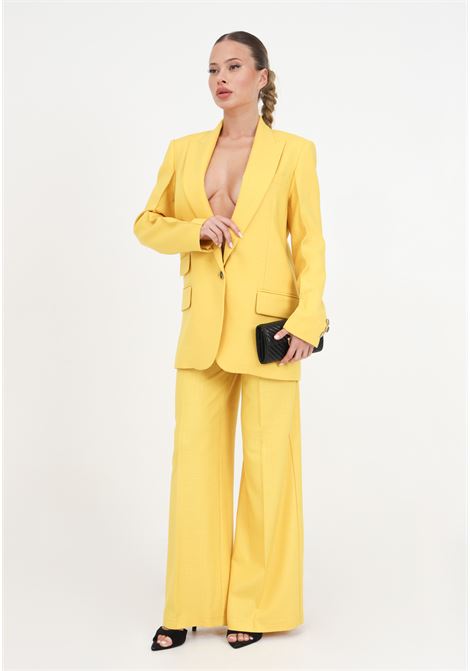 Yellow women's palazzo trousers SIMONA CORSELLINI | P24CPPA002-01-TVIS00120666