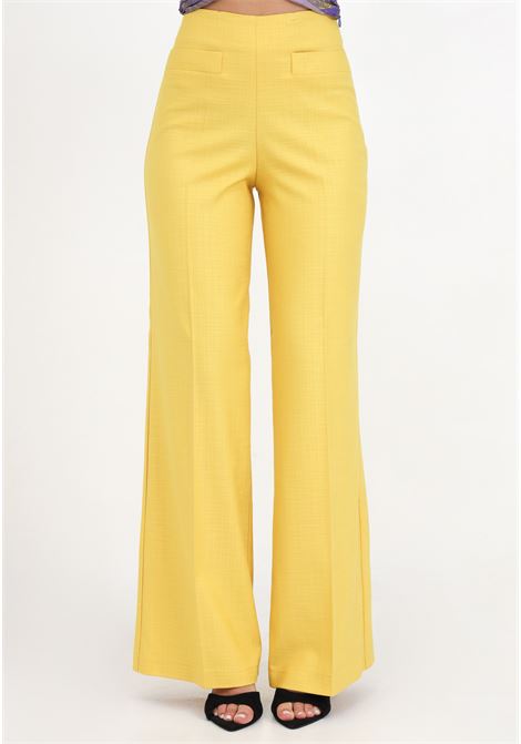 Yellow women's palazzo trousers SIMONA CORSELLINI | Pants | P24CPPA002-01-TVIS00120666