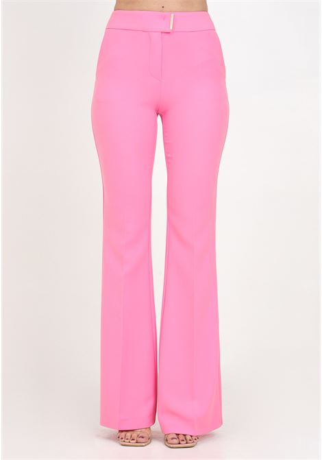 Pantaloni da donna rosa a zampa SIMONA CORSELLINI | Pantaloni | P24CPPA019-01-TCRP00040671