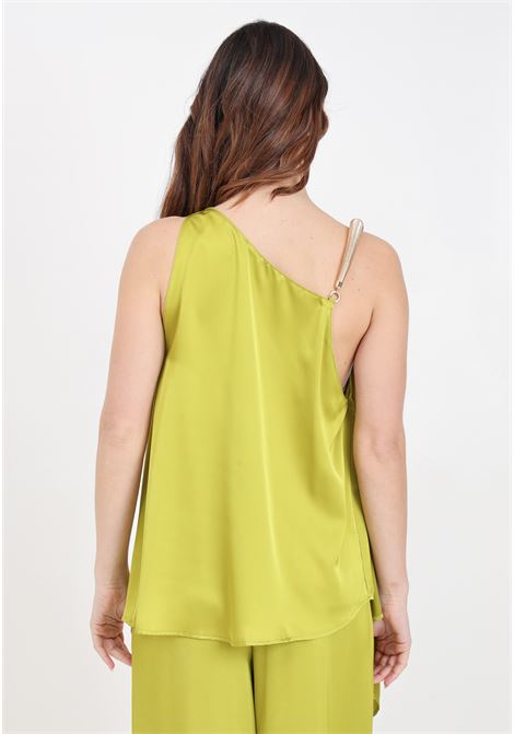 Top da donna verde con dettaglio metallo dorato SIMONA CORSELLINI | P24CPTO001-01-TCDC00290670