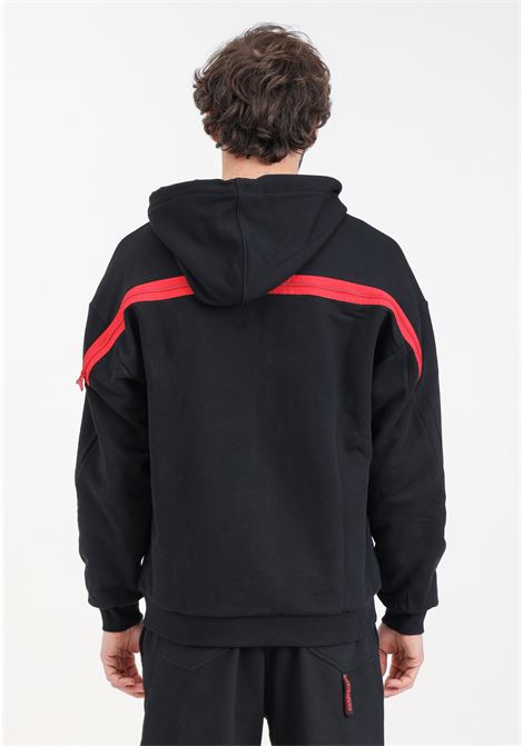 Black men's sweatshirt Hidden in the zipper shark fullzip hoodie SPRAYGROUND | SP438.