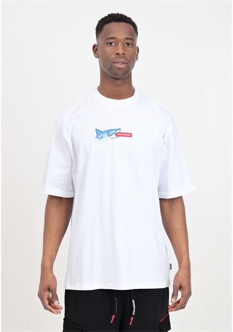 T-shirt da uomo bianca stampa sul davanti e sul retro SPRAYGROUND | T-shirt | SP509WHT.