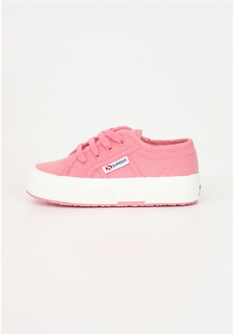 Sneakers neonato bianche e rosa baby classic SUPERGA | S0005P0-2750AND