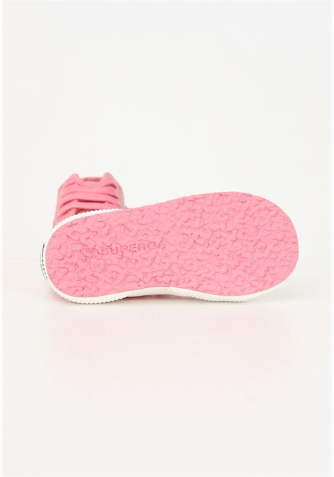 Sneakers neonato bianche e rosa baby classic SUPERGA | S0005P0-2750AND