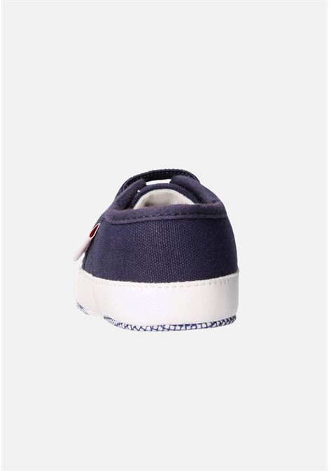 Blue baby sneakers with elastic laces SUPERGA | S1116JW-4006944