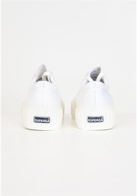 Sneakers donna bianche Stripe platform SUPERGA | Sneakers | S5111SW-2631A6L