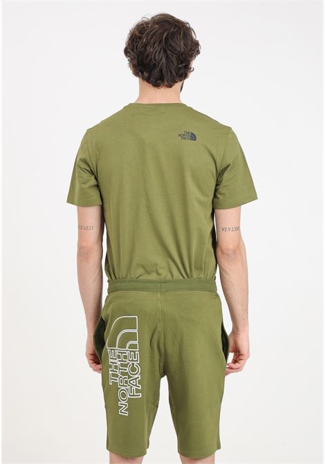Graphic light olive forest green men's shorts THE NORTH FACE | Shorts | NF0A3S4FPIB1PIB1