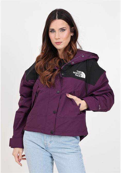 Tnf Black Reign On women's windbreaker in black and purple THE NORTH FACE | Jackets | NF0A3XDC6NR16NR1