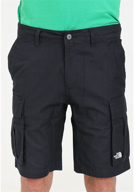 Black Anticline Tnf men's shorts with logo and pockets THE NORTH FACE | NF0A55B6JK31JK31