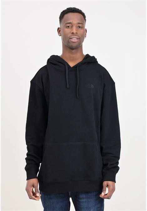Black men's and women's sweatshirt with tone-on-tone street explorer logo embroidery THE NORTH FACE | NF0A87D3JK31JK31