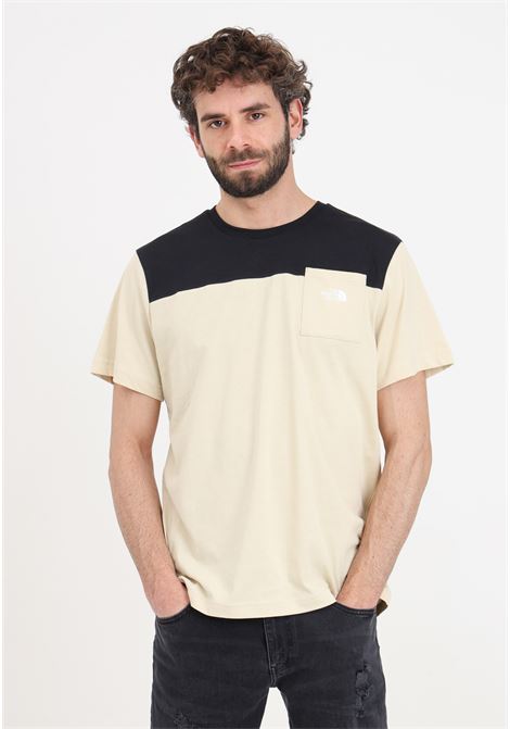 T-shirt da uomo beige e nera ICON THE NORTH FACE | T-shirt | NF0A87DP3X413X41