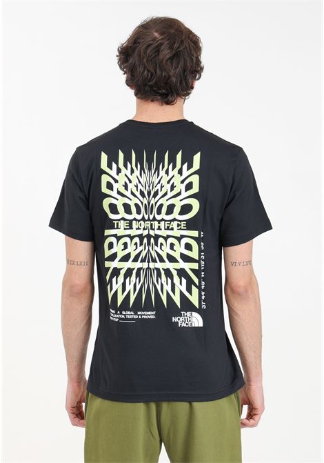 Black men's t-shirt Coordinates print on the back THE NORTH FACE | NF0A87EDJK31JK31