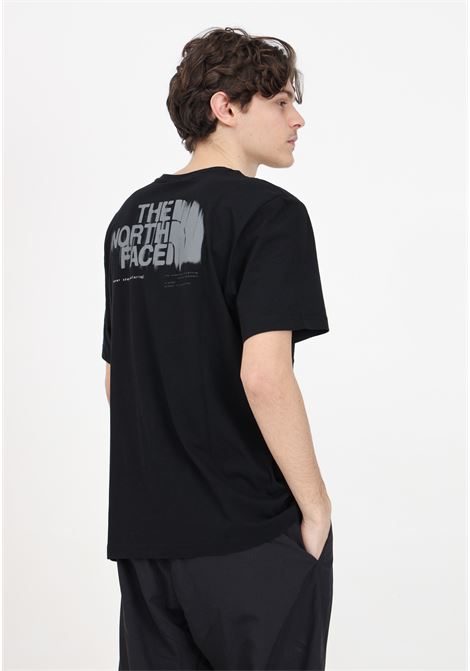 T-shirt da uomo nera con stampa logo in grigio THE NORTH FACE | NF0A87EWJK31JK31