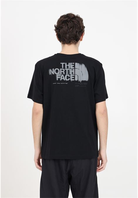T-shirt da uomo nera con stampa logo in grigio THE NORTH FACE | T-shirt | NF0A87EWJK31JK31