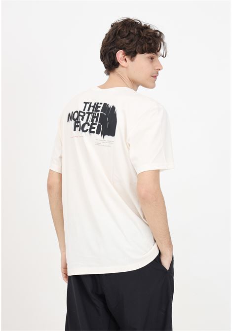 Cream-colored men's T-shirt with logo print THE NORTH FACE | T-shirt | NF0A87EWQLI1QLI1