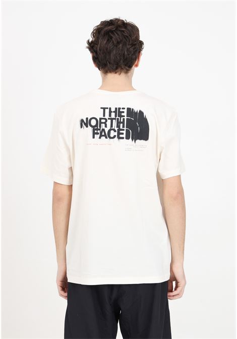 T-shirt color crema da uomo con stampa logo THE NORTH FACE | NF0A87EWQLI1QLI1
