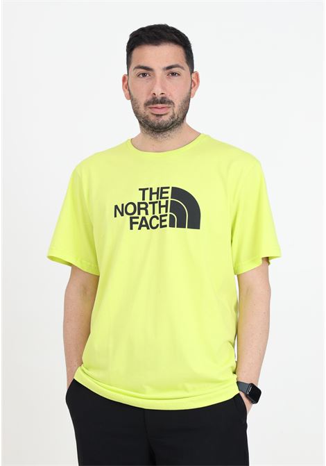 Men's lime short-sleeved t-shirt with maxi logo print THE NORTH FACE | NF0A87N5RIQ1RIQ1