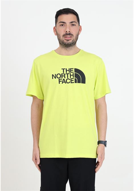 Men's lime short-sleeved t-shirt with maxi logo print THE NORTH FACE | T-shirt | NF0A87N5RIQ1RIQ1