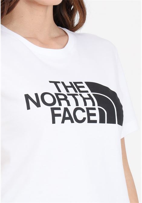 T-shirt da donna bianca e nera corta in vita Easy THE NORTH FACE | T-shirt | NF0A87NAFN41FN41
