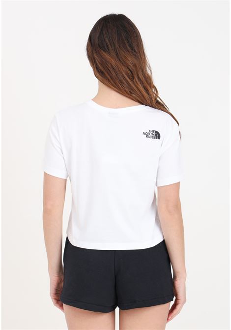 White and black women's T-shirt short at the waist Easy THE NORTH FACE | T-shirt | NF0A87NAFN41FN41