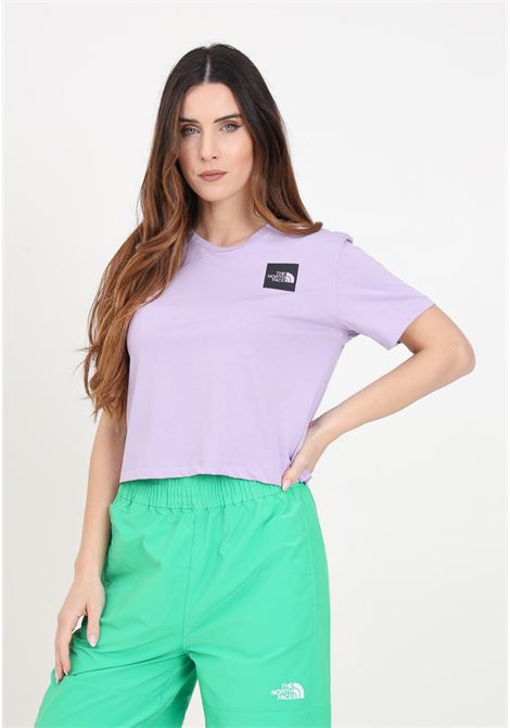 Lilac women's t-shirt short at the waist Fine THE NORTH FACE | T-shirt | NF0A87NBQZI1QZI1