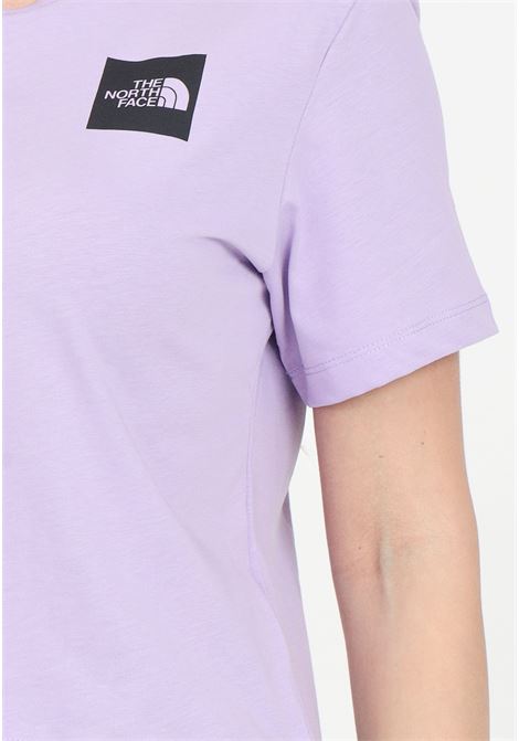 T-shirt da donna lilla corta in vita Fine THE NORTH FACE | NF0A87NBQZI1QZI1