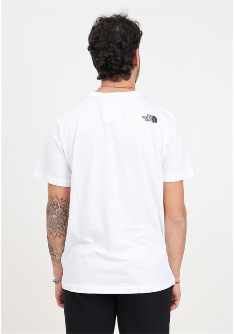 T-shirt da uomo bianca Fine THE NORTH FACE | NF0A87NDFN41FN41