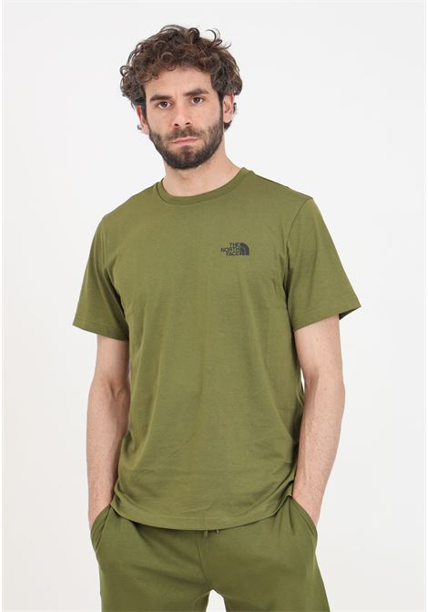 Simple dome olive forest green men's t-shirt THE NORTH FACE | NF0A87NGPIB1PIB1