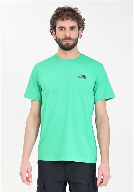 T-shirt da uomo verde smeraldo simple dome THE NORTH FACE | T-shirt | NF0A87NGPO81PO81