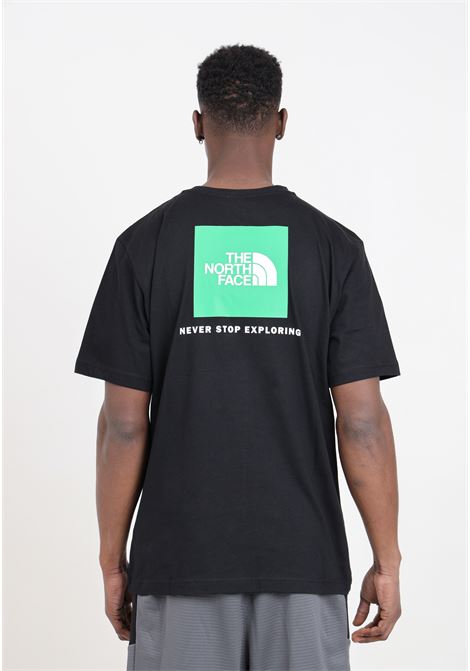 T-shirt da uomo nera redbox verde THE NORTH FACE | NF0A87NPYQI1YQI1