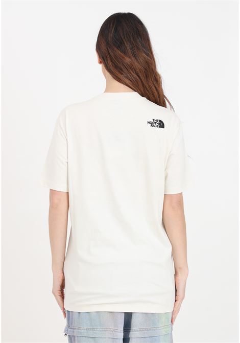 T-shirt da donna beige e nera oversize simple dome THE NORTH FACE | NF0A87NQQLI1QLI1
