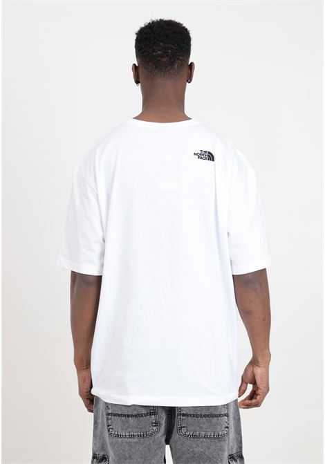 Simple dome oversized white men's t-shirt with black logo THE NORTH FACE | NF0A87NRFN41FN41