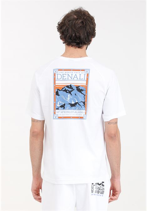 White men's T-shirt with North faces print THE NORTH FACE | T-shirt | NF0A87NUFN41FN41