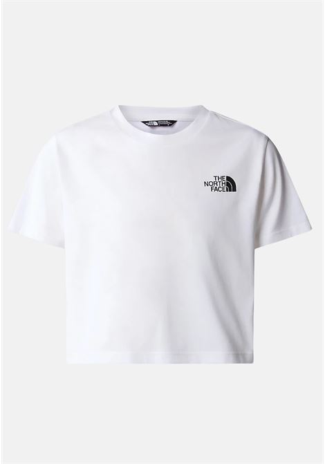 T-shirt bianca da bambina tnf white simple dome THE NORTH FACE | T-shirt | NF0A87T3FN41FN41