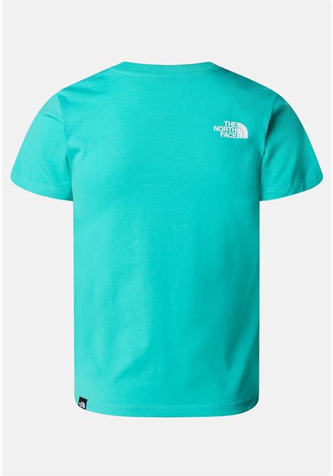 Aqua green baby girl t-shirt with contrasting logo THE NORTH FACE | T-shirt | NF0A87T4PIN1PIN1