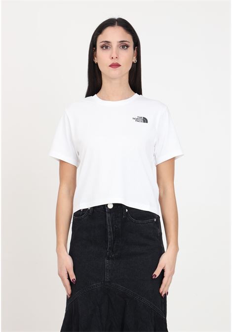 T-shirt da donna bianca corta in vita simple dome THE NORTH FACE | T-shirt | NF0A87U4FN41FN41