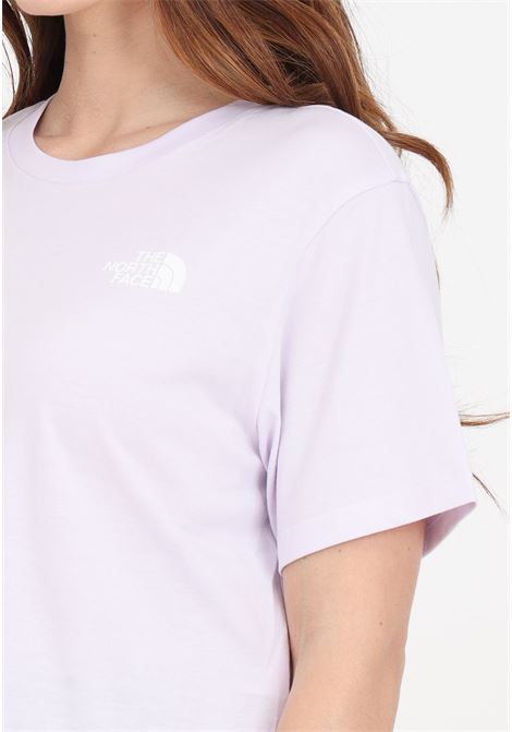 T-shirt da donna lilla corta in vita Simple dome THE NORTH FACE | T-shirt | NF0A87U4PMI1PMI1