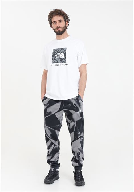 Men's Black and Smoked Pearl Garment Fold Print Essential Pants THE NORTH FACE | Pants | NF0A881JSIF1SIF1