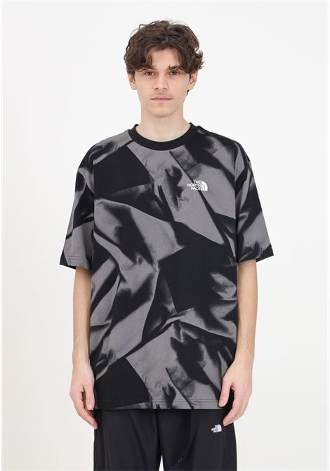 Oversized men's t-shirt with smoked pearl garment fold logo print THE NORTH FACE | NF0A881KSIF1SIF1