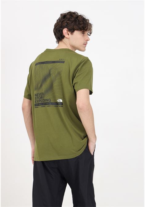 Olive forest green men's t-shirt with print THE NORTH FACE | T-shirt | NF0A8830PIB1PIB1