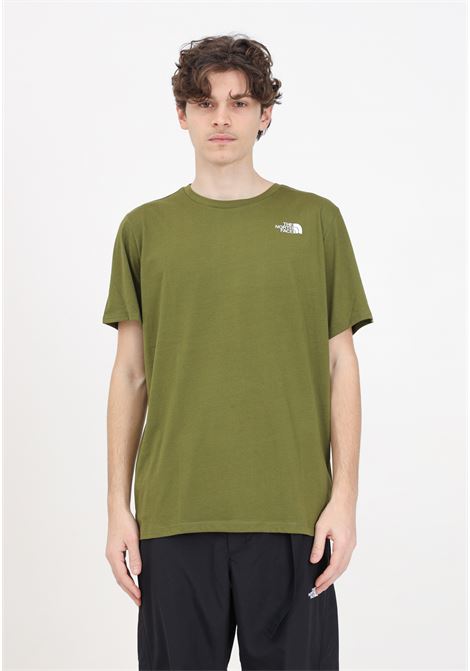 Olive forest green men's t-shirt with print THE NORTH FACE | T-shirt | NF0A8830PIB1PIB1