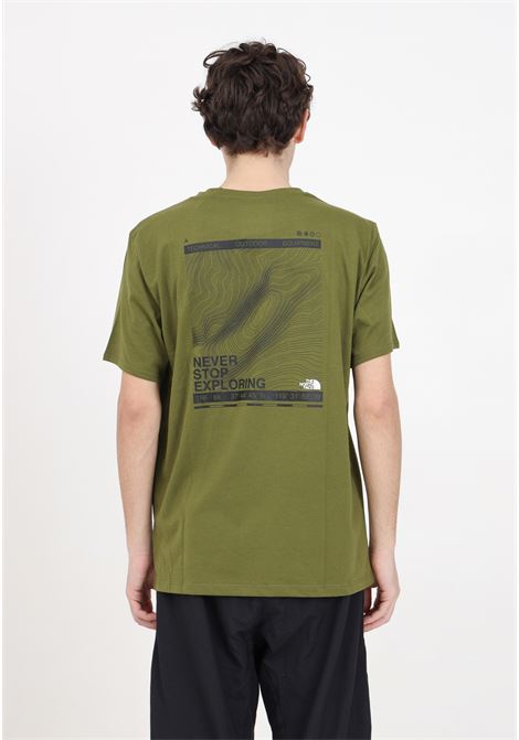 T-shirt verde foresta oliva da uomo con stampa THE NORTH FACE | NF0A8830PIB1PIB1