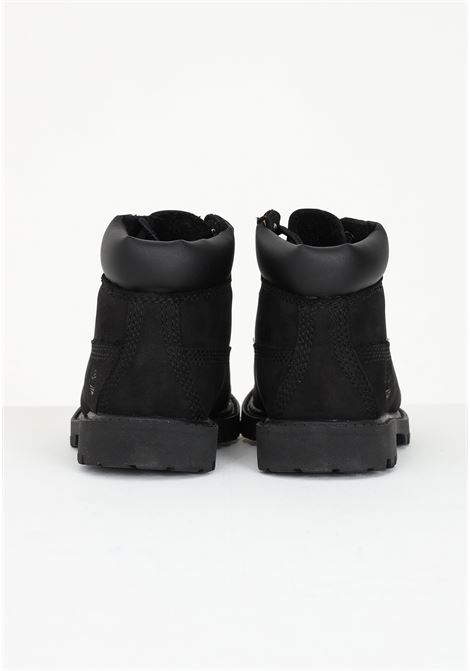 Black baby booties with embossed logo TIMBERLAND | Ancle Boots | TB01280700110011