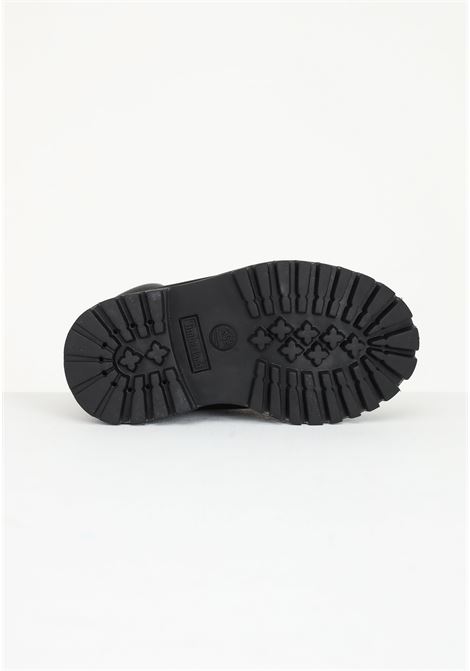 Black baby booties with embossed logo TIMBERLAND | Ancle Boots | TB01280700110011