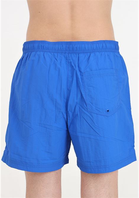 Blue men's swim shorts with logo patch embroidery TOMMY HILFIGER | UM0UM03147C6P
