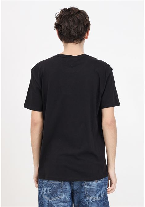 T-shirt da uomo nera con logoscript TOMMY JEANS | T-shirt | DM0DM17993BDSBDS