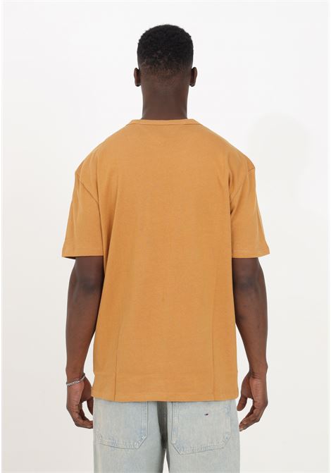 T-shirt da uomo arancio pastello con logo regular fit TOMMY JEANS | T-shirt | DM0DM17995GQ2GQ2